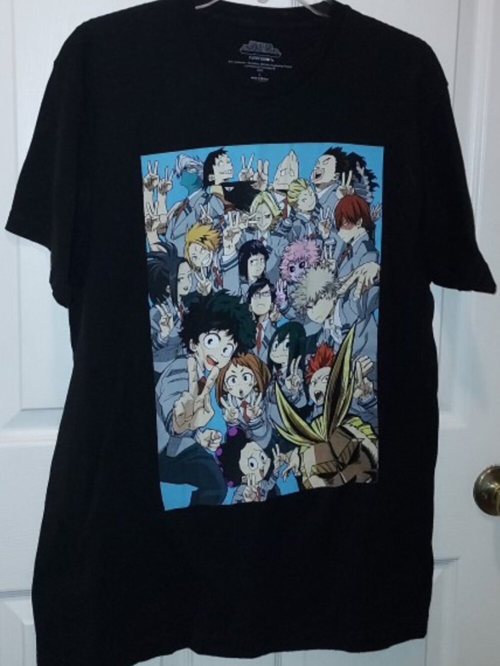 My Hero Academia SELFIE ✌️ 😁 All Might and Class 1-A SHIRT ❤️ Mens/Adult Sz L